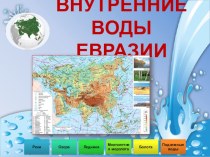 Презентация к уроку географии на тему Внутренние воды Евразии