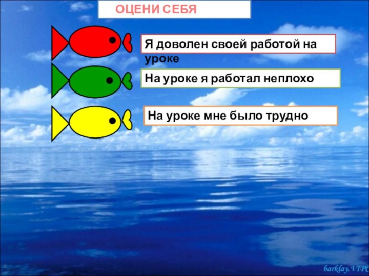 Я доволен своей работой на урокеНа уроке я работал неплохоНа уроке мне