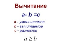 Презентация по математике Свойства вычитания (5 класс)