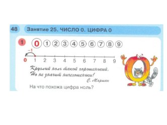 Презентация к занятию №25. Подготовка к школе , математика. Число 0. Цифра 0.