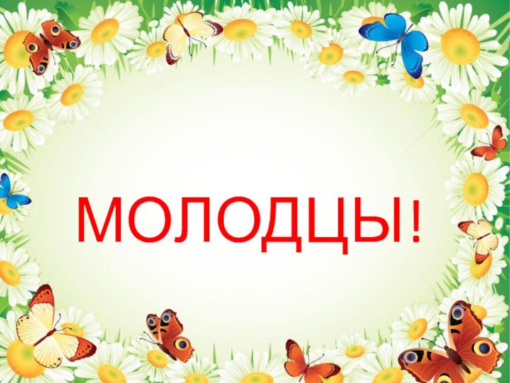 МОЛОДЦЫ!