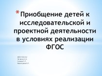 Презентация доклада Исследовательская деятельность