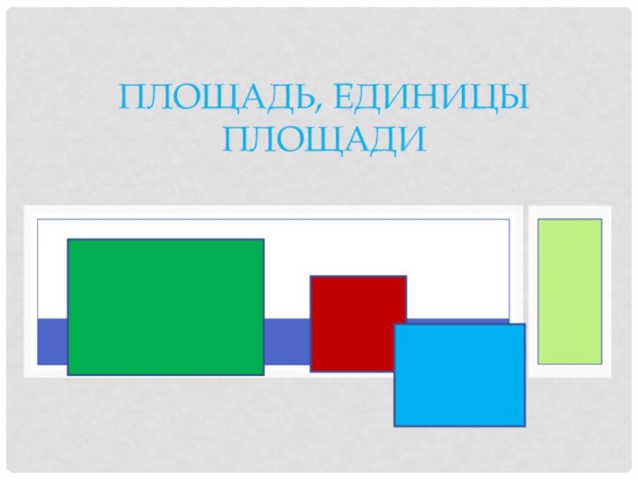 Площадь, единицы площади