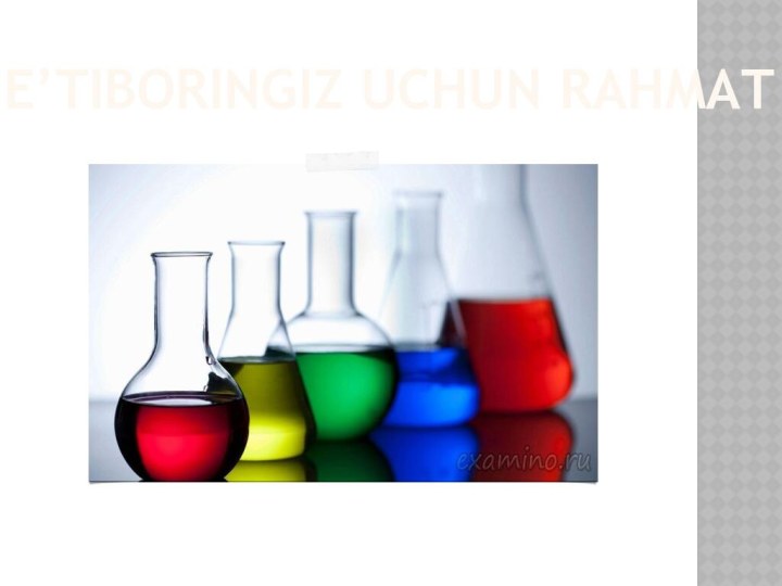 E’TIBORINGIZ UCHUN RAHMAT