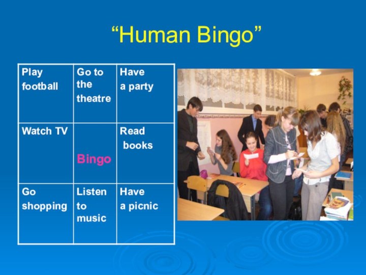 “Human Bingo”