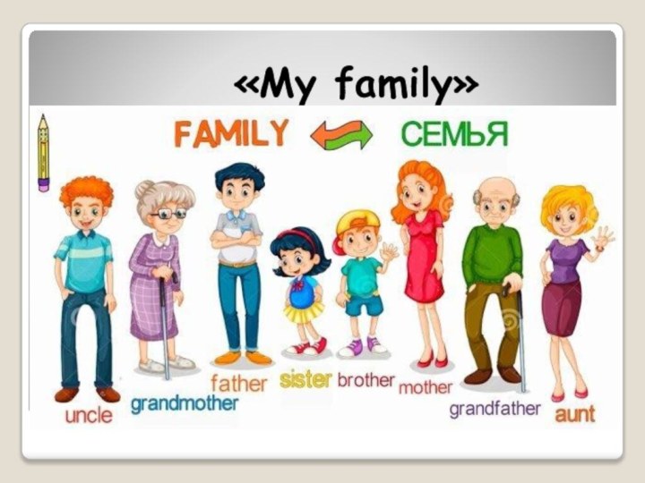 «My family»