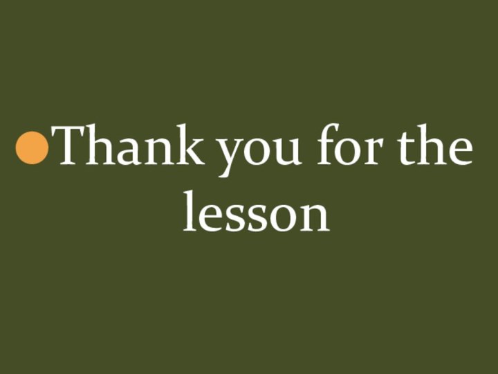 Thank you for the lesson