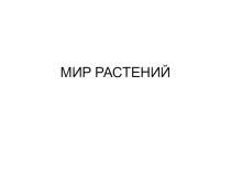 Презентация к уроку окружающего мира на тему Мир растений (УМК Перспектива. 3 класс)