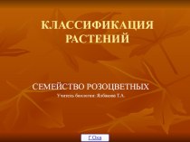 Семейство розоцветные (7 кл)