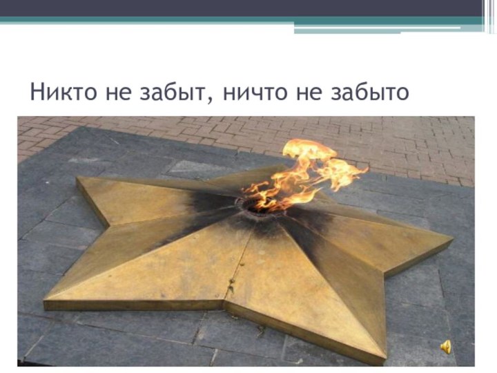 Никто не забыт, ничто не забыто