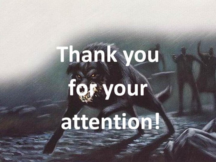 Thank you for your attention!