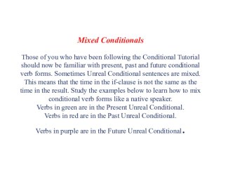 Mixed conditional 9 класс