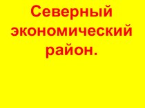 Презентация к уроку 9 класс Северный экономический район