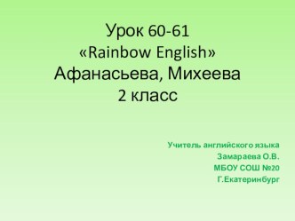 Презентация по английскому языку