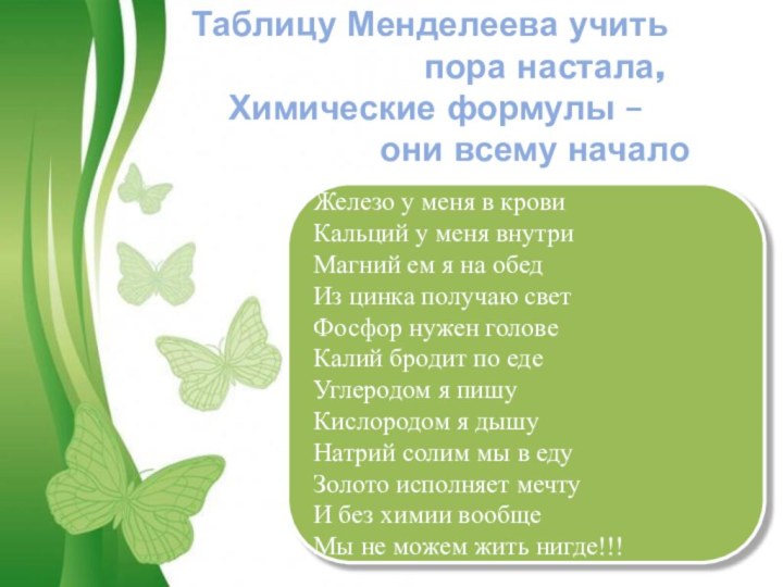 Free Powerpoint TemplatesName Of Presentationby Mr XТаблицу Менделеева учить