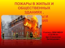 Основы Безопасности Жизнедеятельности. Урок Пожары в жилых и общественных зданиях
