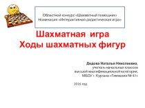 Презентация по шахматному всеобучу на тему Ходы шахматных фигур