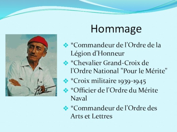 Hommage*Commandeur de