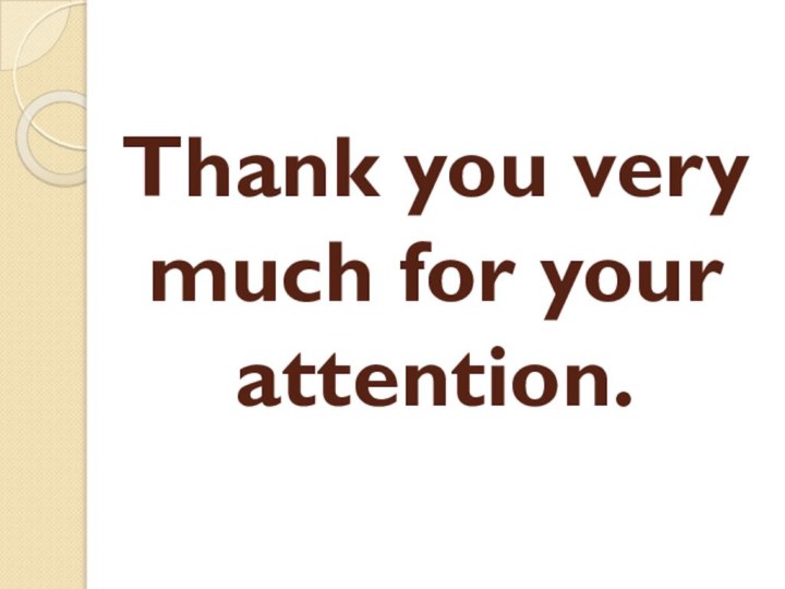 Thank you very much for your attention.