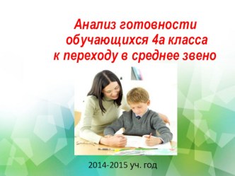 Презентация для родителей и педагогов по проведенной психологом диагностики в 4 классе на примере одного класса