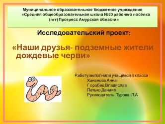 Презентация к исследовательской работе