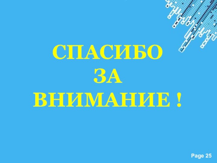 СПАСИБО ЗА ВНИМАНИЕ !