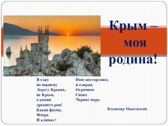 Презентация Крым - моя Родина