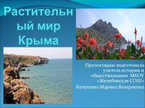 : Растительный мир Крыма.Растения эндемики.