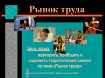 Презентация к уроку Рынок труда