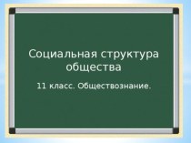 Социальная структура общества