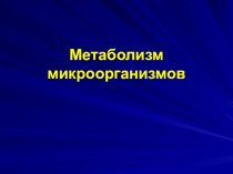 ПРЕЗЕНТАЦИЯ МЕТАБОЛИЗМ БАКТЕРИЙ (ДЛЯ СТУДЕНТОВ МЕДИЦИНСКОГО КОЛЛЕДЖА)