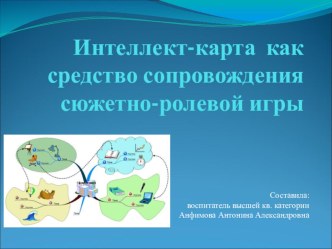 Презентация Интеллект - карты как средство сопровождения сюжетно - ролевой игры