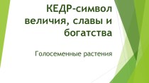Презентация по Биологии на тему Голосеменные! (5 класс)