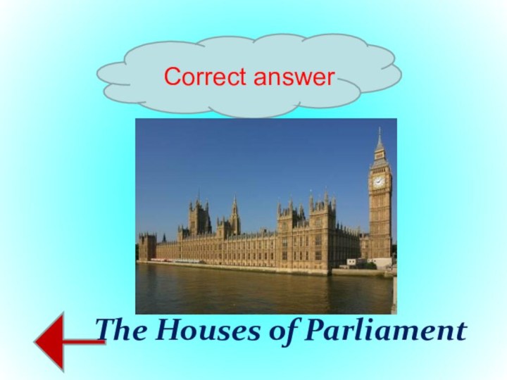 Correct answerThe Houses of Parliament