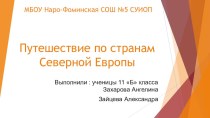 Презентация по географии по теме Субрегионы и страны Зарубежной Европы.  11 класс Путешествие по странам Северной Европы