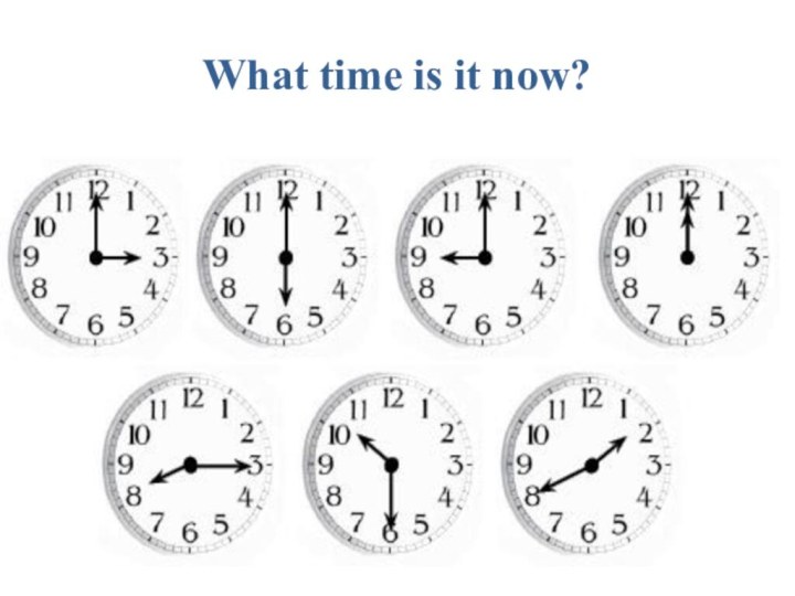 What time is it now?