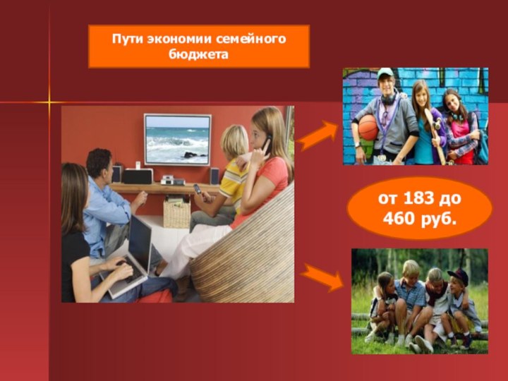 от 183 до 460 руб.Пути экономии семейного бюджета