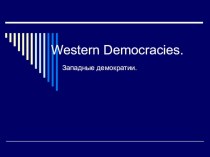 Western Democracies