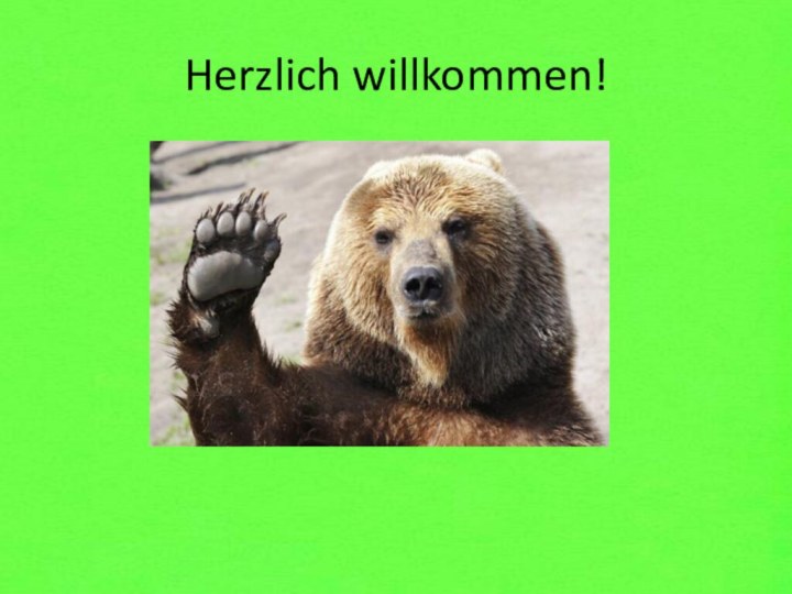 Herzlich willkommen!