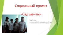 Презентация социального проекта Сад мечты