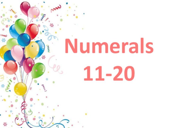 Numerals  11-20