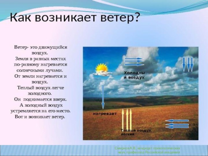 Смирнов А.В., кандидат психологических наук, профессор Российской академии естествознания