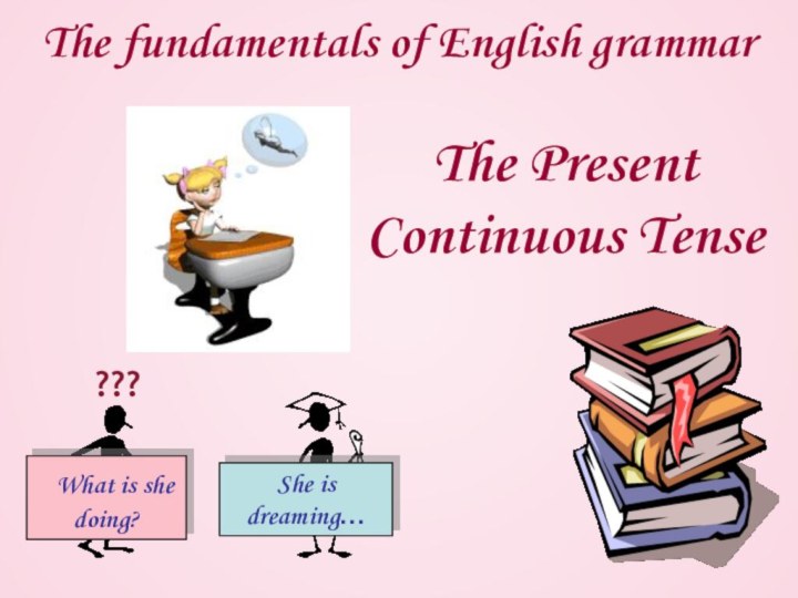 The fundamentals of English grammar The Present Continuous Tense???