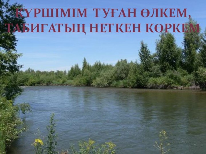 Күршімім туған өлкем,Табиғатың неткен көркем