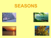 Презентация к уроку по теме :Seasons