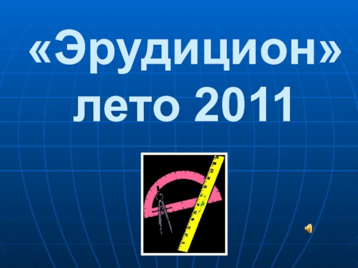 «Эрудицион» лето 2011