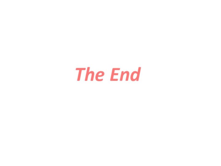 The End