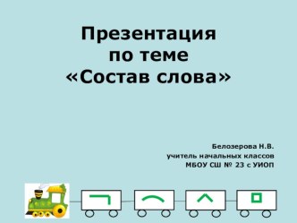 Презентация по русскому языку на тему Состав слова (2 класс)