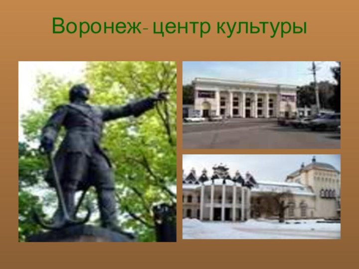 Воронеж- центр культуры