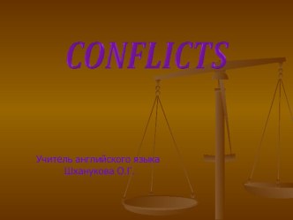 Conflicts in our life